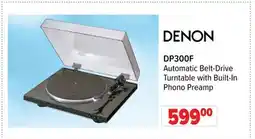 2001 Audio Video DP300F DENON DP300F Automatic Belt-Drive Turntable with Built-In Phono Preamp offer