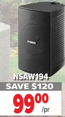 2001 Audio Video NSAW194 YAMAHA Indoor/Outdoor Speaker offer