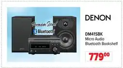 2001 Audio Video DM41SBK DENON DM41SBK Micro Audio Bluetooth Bookshelf offer