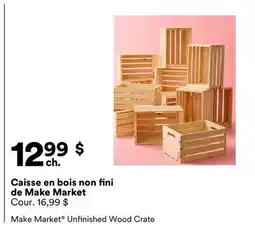 Michaels Caisse en bois non fini de Make Market offer