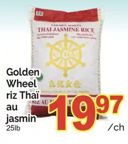 T&T Supermarket GOLDEN WHEEL RIZ THAÏ AU JASMIN, 25LB offer
