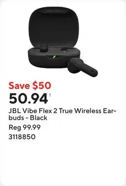 Staples JBL Vibe Flex 2 True Wireless Earbuds - Black offer