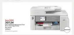 Staples MFCJ5855DW INKvestment Tank All-In-One Inkjet Printer offer