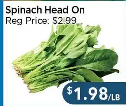 Blue Sky Supermarket Spinach Head On offer