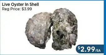 Blue Sky Supermarket Live Oyster In Shell offer