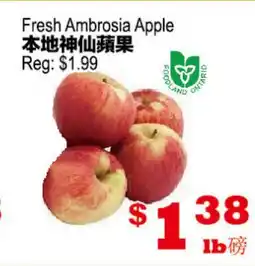 Yuan Ming Supermarket Fresh Ambrosia Apple offer