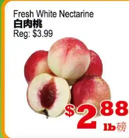 Yuan Ming Supermarket Fresh White Nectarine offer