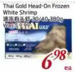 Tone Tai Supermarket Thai Gold Head-On Frozen White Shrimp offer