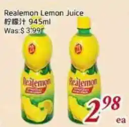 Tone Tai Supermarket Realemon Lemon Juice offer