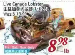 Tone Tai Supermarket Live Canada Lobster offer