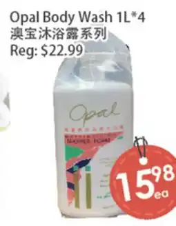 Fresh Palace Supermarket Opal Body Wash 1L*4 offer