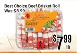 Nations Fresh Foods Best Choice Beef Brisket Roll offer