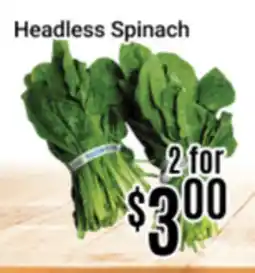 Nations Fresh Foods Headless Spinach offer