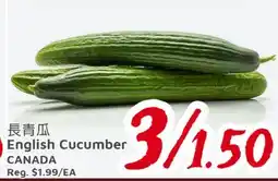 United Supermarket English Cucumber offer