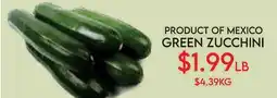 Fiesta Farms GREEN ZUCCHINI offer