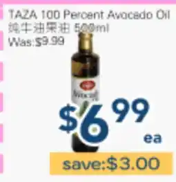 Oceans Fresh Food Market TAZA 100 Percent Avocado Oil offer