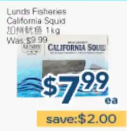 Oceans Fresh Food Market Lunds Fisheries California Squid offer