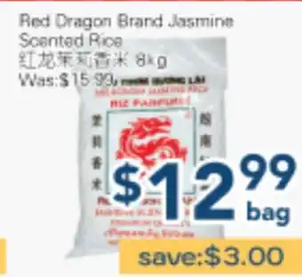 Oceans Fresh Food Market Red Dragon Brand Jasmine Scented Rice offer