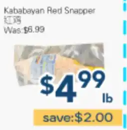 Oceans Fresh Food Market Kababeyan Red Snapper offer
