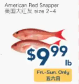 Oceans Fresh Food Market American Red Snapper offer