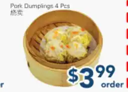 Oceans Fresh Food Market Pork Dumplings 4 Pcs offer