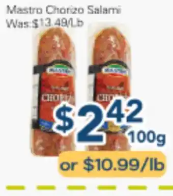 Oceans Fresh Food Market Mastro Chorizo Salami offer