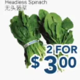 Oceans Fresh Food Market Headless Spinach offer