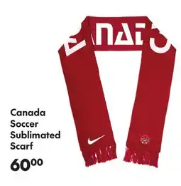 Sport Chek CANADA SOCCER SUBLIMATED SCARF offer