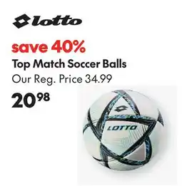 Sport Chek LOTTO TOP MATCH SOCCER BALLS offer
