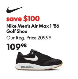 Sport Chek NIKE MEN'S AIR MAX 1' 86 GOLF SHOE offer