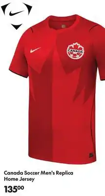Sport Chek CANADA SOCCER MEN'S REPLICA HOME JERSEY offer