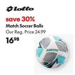 Sport Chek LOTTO MATCH SOCCER BALLS offer