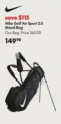 Sport Chek NIKE GOLF AIR SPORT 2.0 STAND BAG offer