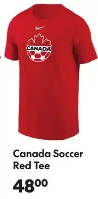 Sport Chek CANADA SOCCER RED TEE offer