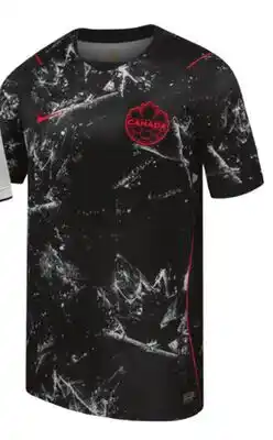 Sport Chek CANADA SOCCER MEN'S REPLICA BLACK JERSEY offer