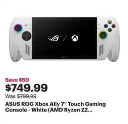 Best Buy ASUS ROG Xbox Ally 7 Touch Gaming Console - White (AMD Ryzen Z2 A/16GB RAM/512GB SSD/Windows 11) offer