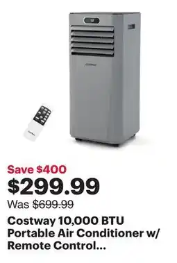Best Buy Costway 10,000 BTU Portable Air Conditioner w/ Remote Control 3-in-1 Air Cooler w/ Drying offer