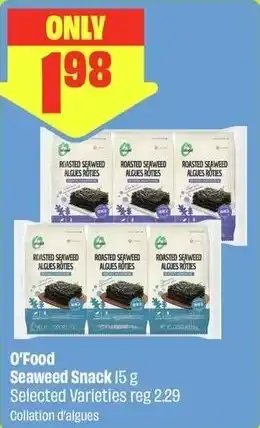 FreshCo O'Food Seaweed snack offer