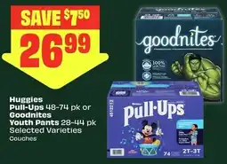 FreshCo Huggies pull-ups or goodnites youth pants offer