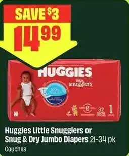 FreshCo Huggies Little Snugglers or Snug & Dry Jumbo Diapers offer