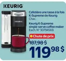 Walmart Keurig K-Supreme single-serve coffee maker offer
