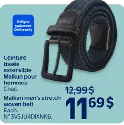 Walmart Maikun men's stretch woven belt offer
