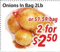 Bestco Food Mart Onions In Bag 2Lb offer