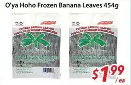 Bestco Food Mart O'ya HoHo Frozen Banana Leaves offer