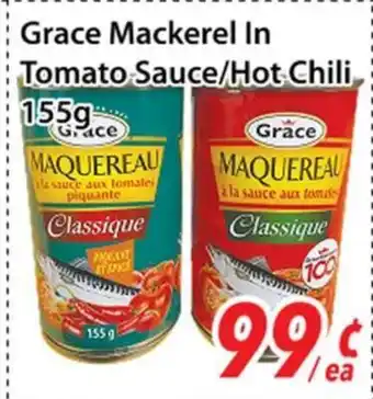 Bestco Food Mart Grace Mackerel In Tomato Sauce/Hot Chili offer
