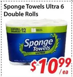 Bestco Food Mart Sponge Towels Ultra 6 Double Rolls offer