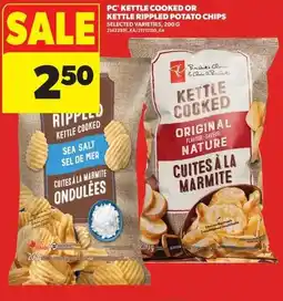 Real Canadian Superstore PC kettle cooked or kettle rippled potato chips offer