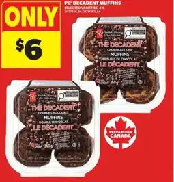 Real Canadian Superstore PC decadent muffins offer