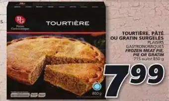 IGA Tourtière, pâté ou gratin surgelés offer