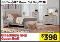 Surplus Furniture Broachmyn Grey Queen Bed offer